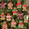 Assorted Gingerbread Figurines Ornaments Christmas Tree Hanging Decorations Gingerbread Man Ornamen 5