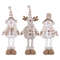 Knit Deer Santa Claus Christmas Decorations Factory Doll Expandable Figurine Window Scene Arrangeme 3