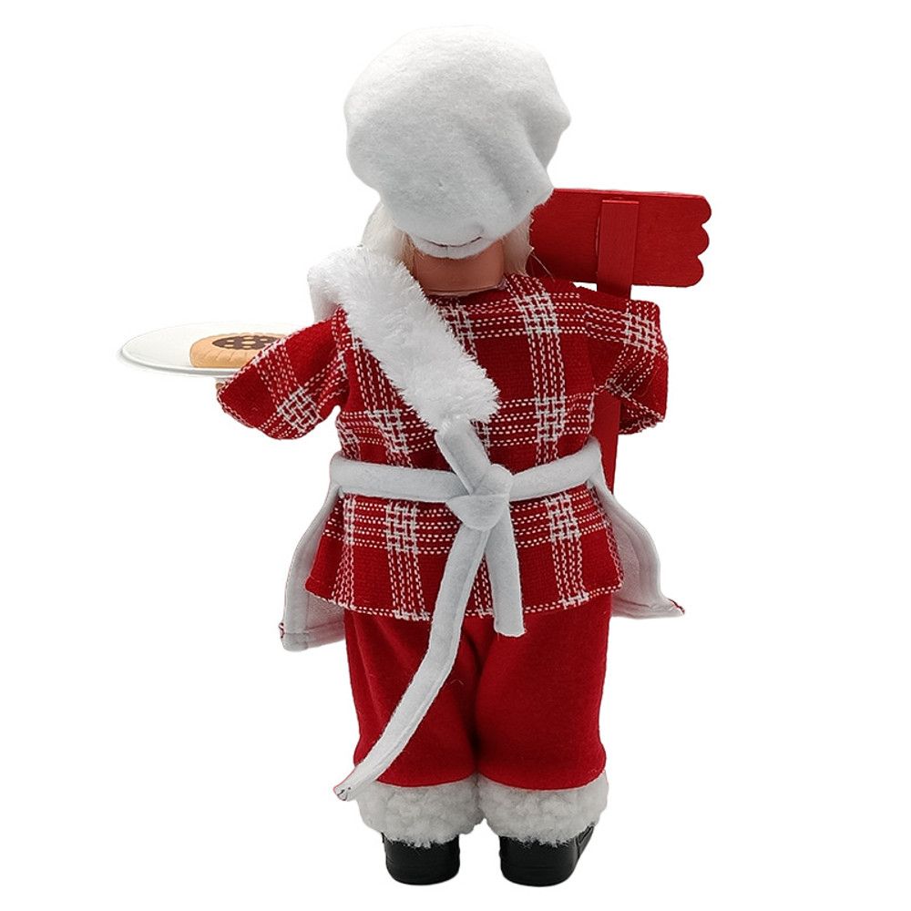 Merry Christmas Decorations For Home Christmas Standing Chef Santa Claus Xmas Ornaments Navidad Par 4