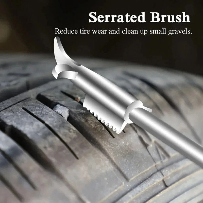 Car tire stone cleaning tool multifunctional tire stone cleaning hook stone picking device buckle picking hook removal stone