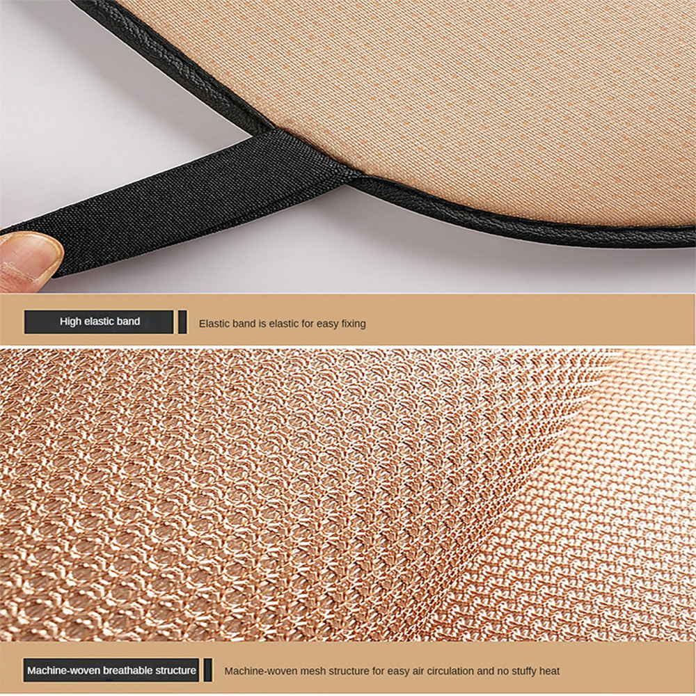 Summer Cool Car Seat Cover, Cool Breathable Fabric Cushion for Front and Rear Seats