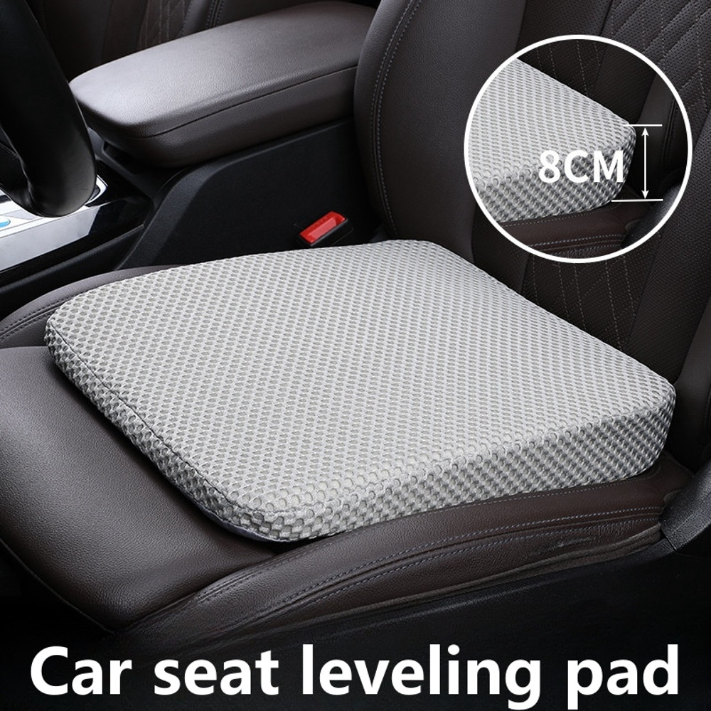 Memory Foam Car Seat Cushion For Sedentary Car Drivers Thickened Height Pad Anti Slip Beveled Desig