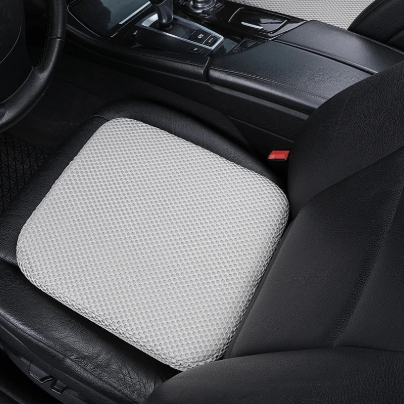 Memory Foam Car Seat Cushion For Sedentary Car Drivers Thickened Height Pad Anti Slip Beveled Desig