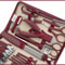 Stainless Steel Manicure Set With Zipper Leather Bag Nail Clipper Kit For Fingernails And Toenails 2