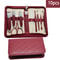 Stainless Steel Manicure Set With Zipper Leather Bag Nail Clipper Kit For Fingernails And Toenails 6