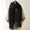 Cashmere Winter Scarf For Women Soft Thick Blanket Shawl With Tassels 8