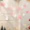 Christmas Party Background Banner, Cartoon Snowflake Decoration Set