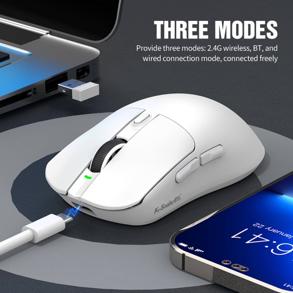 Three Mode E Sports Bluetooth Wireless Mouse Game Lightweight Magnetic Charging Laptop Desktop Mous 1