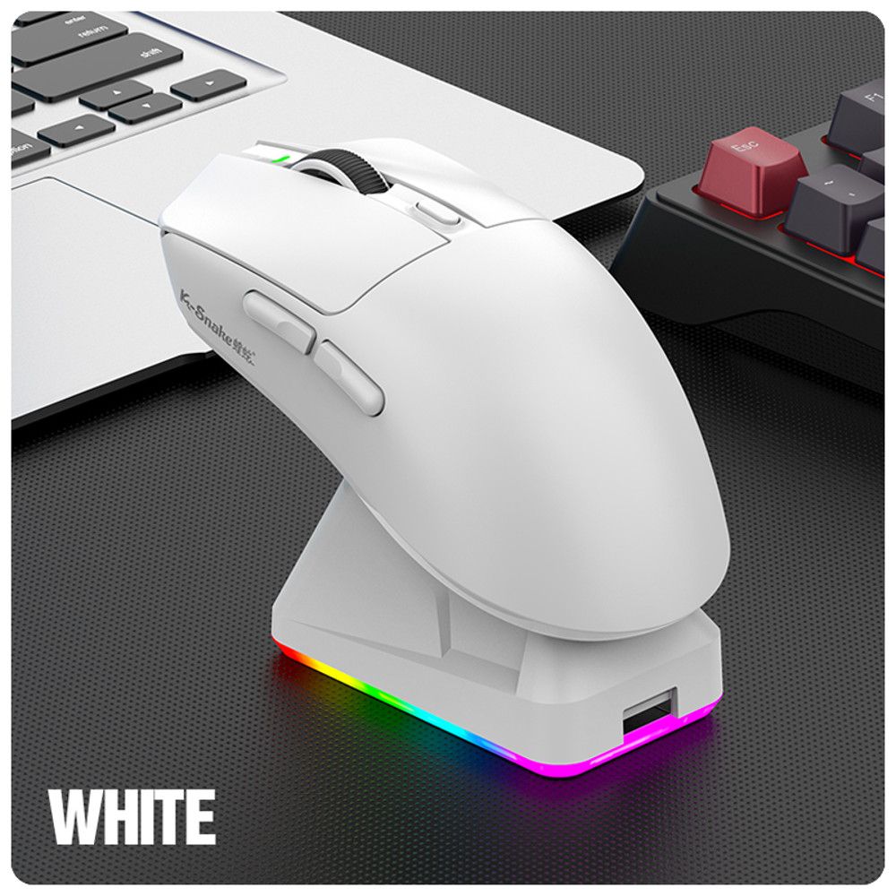 Three Mode E Sports Bluetooth Wireless Mouse Game Lightweight Magnetic Charging Laptop Desktop Mous 8