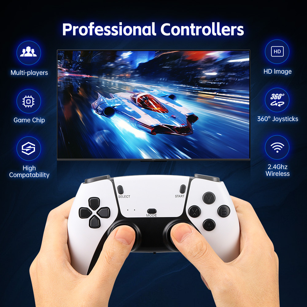Retro Handheld 4K Game Stick Mini Video Games Consoles With HD Video Game Stick 24G Wireless Contro 1
