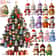 Wood Cartoon Xmas Tree Hanging Ornament Cute Christmas Snowman Pendants 1