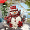 Winter Home Decoration Christmas Acrylic Flat Snowman And Flower Sign 0