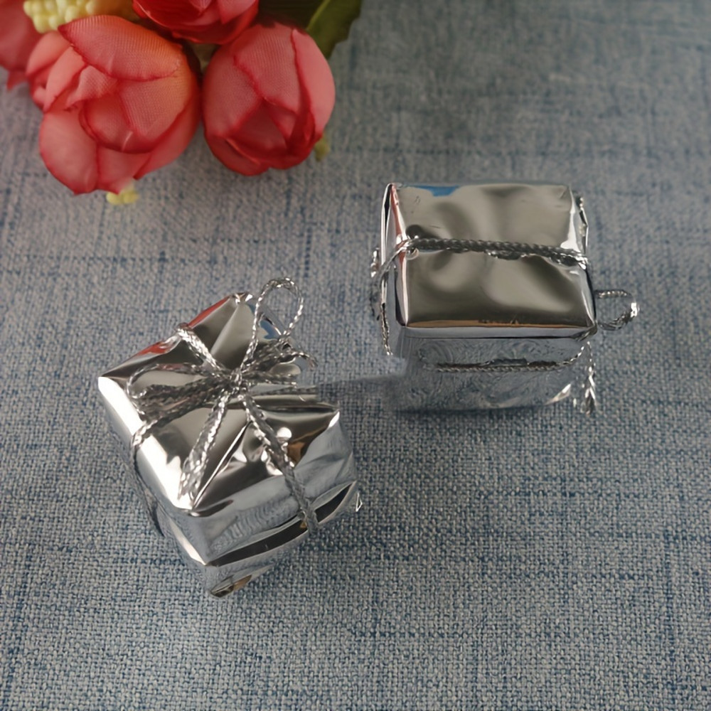 Mini Christmas Ornaments, Colorful 3D Gift Boxes, Party Supplies