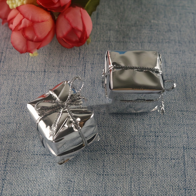 Mini Christmas Ornaments, Colorful 3D Gift Boxes, Party Supplies