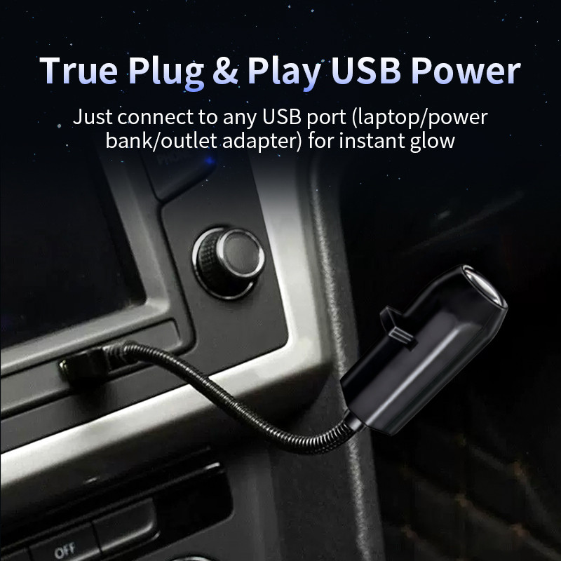 LED Projector Lamp for Room, USB Projector Light Christmas Elk, Santa Claus Night Light Switchable Pattern Decor