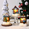 Resin LED Micro-Landscape Santa Claus, Christmas Desktop Decoration, Newest Christmas Gift Home Decoration, House Craft