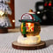 Resin LED Micro-Landscape Santa Claus, Christmas Desktop Decoration, Newest Christmas Gift Home Decoration, House Craft