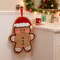 Cartoon Gingerbread Man Snowman Christmas Hand Towel Coral Fleece Towel for Kitchen Bathroom Holiday Gifts