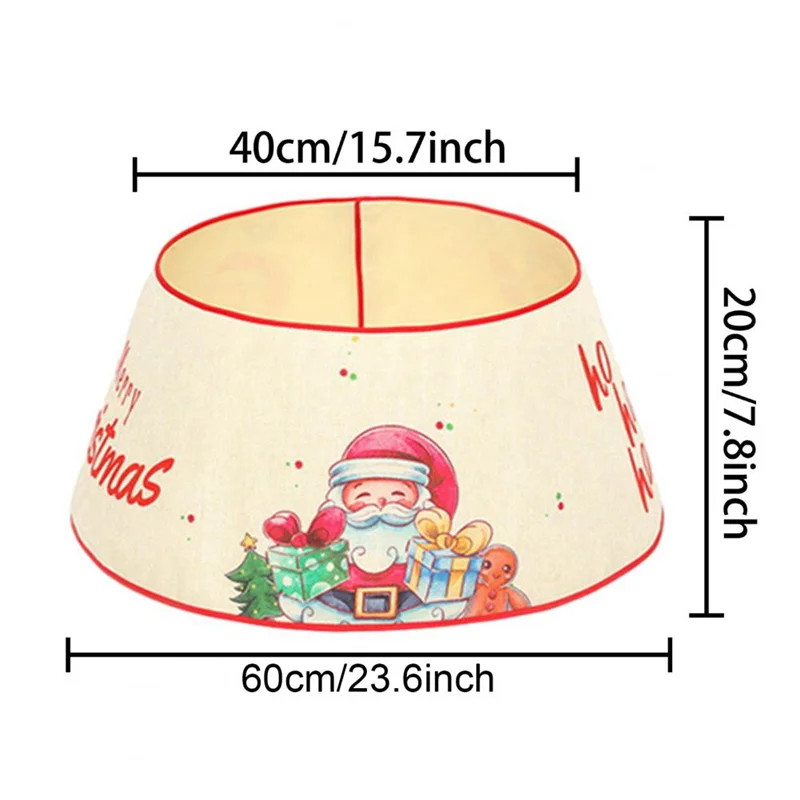 Decorative Holiday Home Decor, Artificial Christmas Tree Skirt, Pine Tree Ring Base Cover