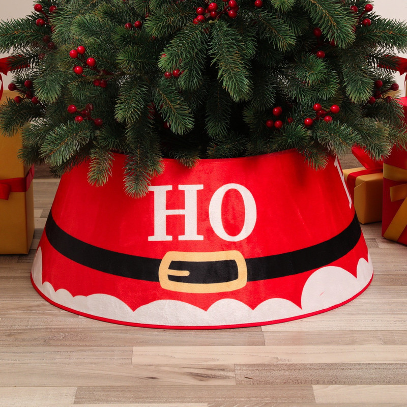 Decorative Holiday Home Decor, Artificial Christmas Tree Skirt, Pine Tree Ring Base Cover