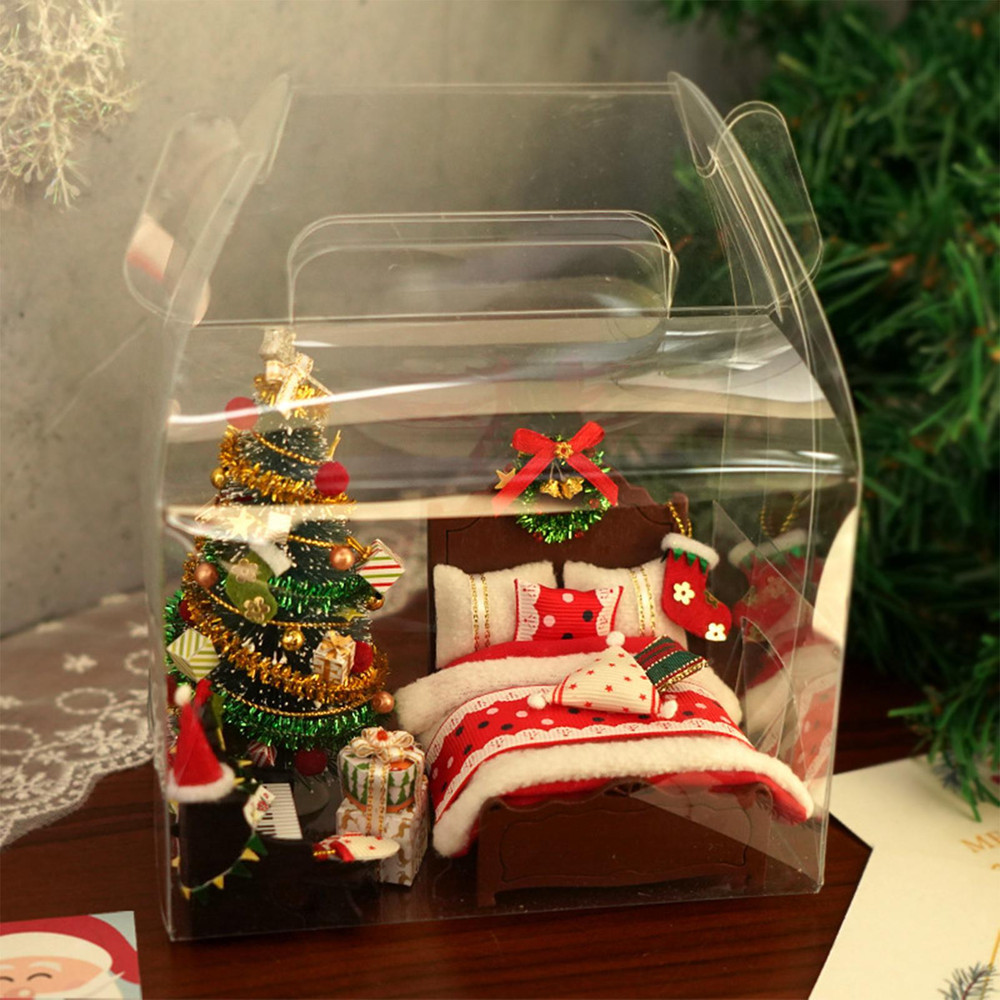 Holiday Winter Home Room Party Decoration Miniature Dollhouse Christmas Decor 1