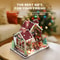 Miniature Dollhouse DIY Kit with Music Box, Christmas Night Warm House Desktop Decor Creative Gift