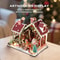 Miniature Dollhouse DIY Kit with Music Box, Christmas Night Warm House Desktop Decor Creative Gift
