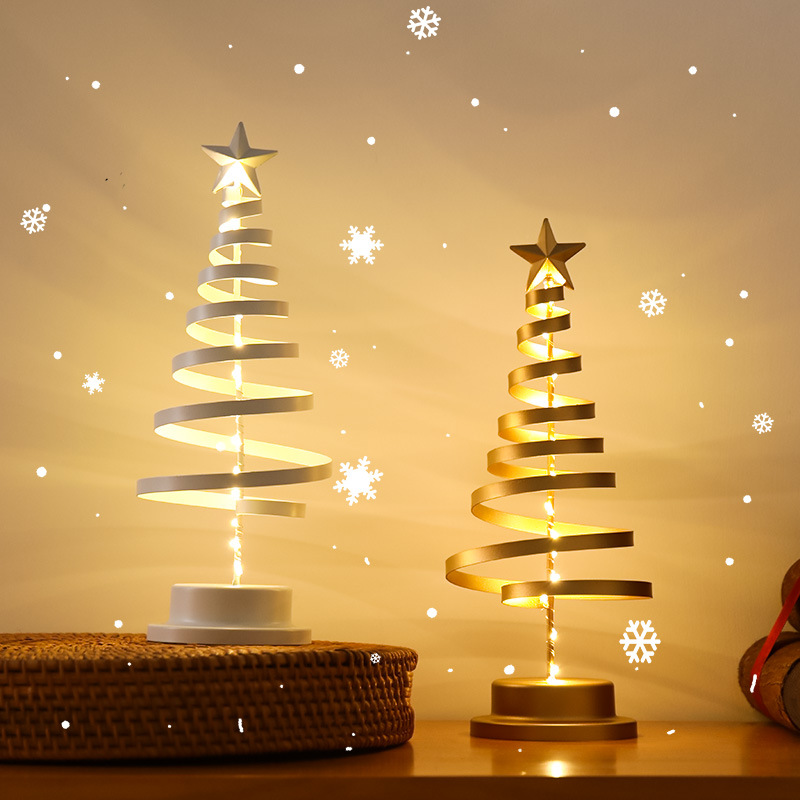 New Cross-Border Christmas Decorations, Wrought Iron Instagram-Worthy Christmas Tree, Desktop Ornament Gift