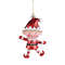 Christmas Tree Pendant, Red White Cartoon Christmas Pendant, DIY Vertical Pendant for Family Holiday Decoration