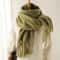 Cashmere Winter Scarf For Women Soft Thick Blanket Shawl With Tassels 7