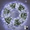 Starry Sky Flower Wreath Decorative Lights Outdoor Remote Control Copper Wire Lights Christmas Tree 6
