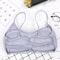 Thin Shoulder Strap Workout Bra Wireless Removable Padded Yoga Bra For Women 8