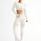 Breathable Seamless Yoga Suit New Sports Tight Running Women Fitness Outdoor Suit 1