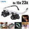Jeweler Repair Loupe Glasses, LED Magnifying Headband, Adjustable Head Mounted Lens
