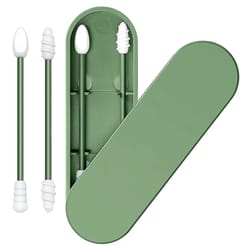 ear cleaning silicone buds swabs, reusable silicone ear swabs with case, double-headed makeup cleaning sticks