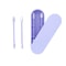 Ear Cleaning Silicone Buds Swabs, Reusable Silicone Ear Swabs with Case, Double-headed Makeup Cleaning Sticks