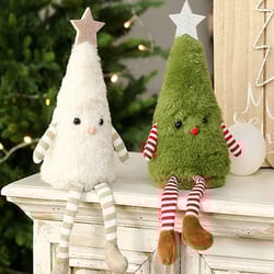 christmas decorations, cute plush christmas tree doll, party gifts & couple gift ornaments
