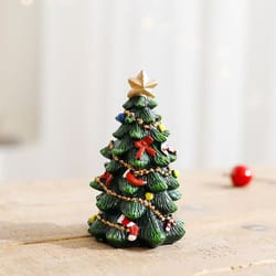 mini christmas tree resin desktop decorations for christmas ornaments home decor