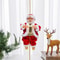 Electric Christmas Decor Santa Claus Climbing Rope Musical Decoration For Home Office And Party 2
