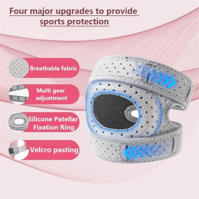 Patellar Tendon Knee Brace Support Strap With Gel Pad Knee Pain Relief Arthritis Stabilizer 4