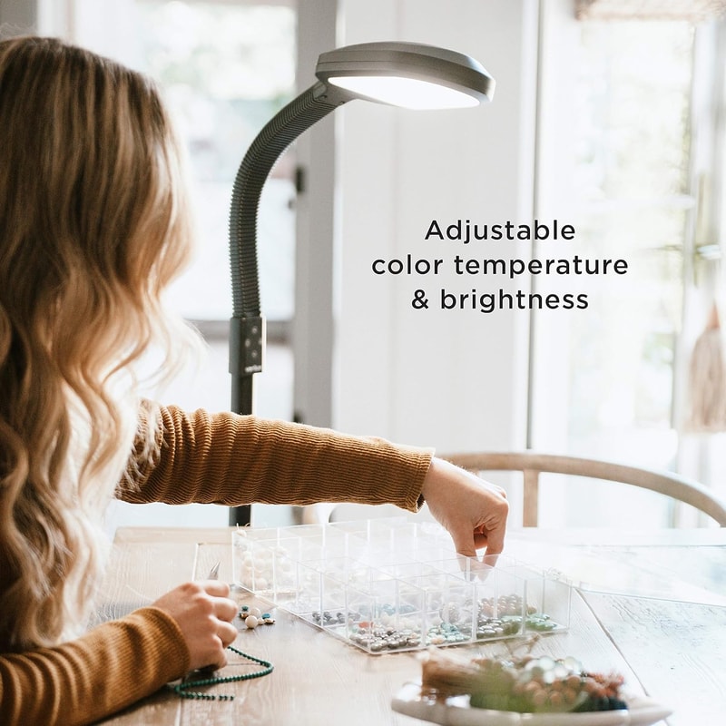 Adjustable Full Spectrum LED Floor Lamp Natural Sunlight Therapy Reading Light 5