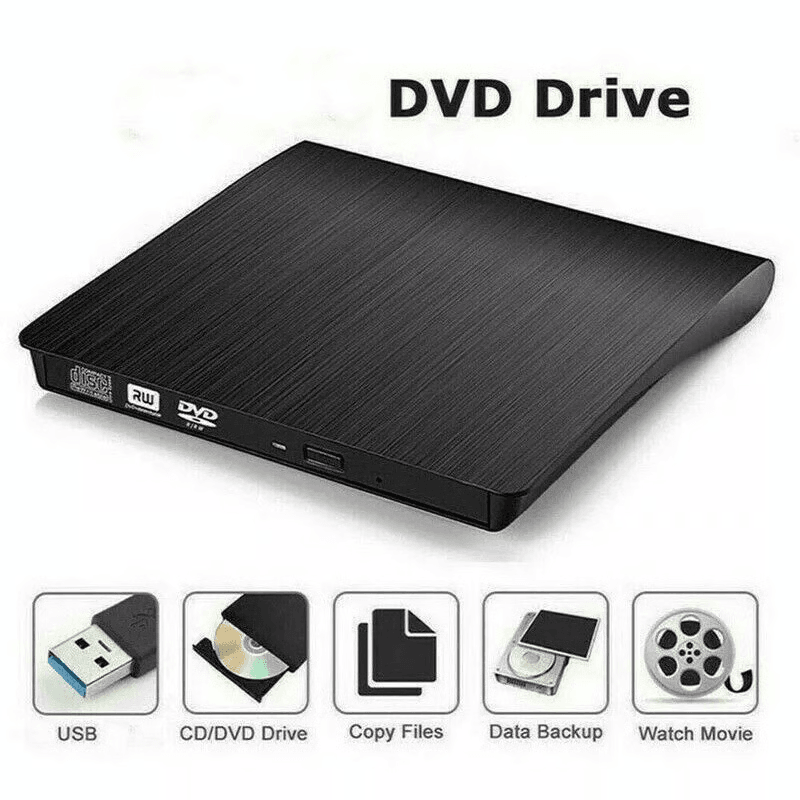 HighSpeed External CDDVD RW Drive Slim USB 30 DVD Burner For Laptop Desktop 6