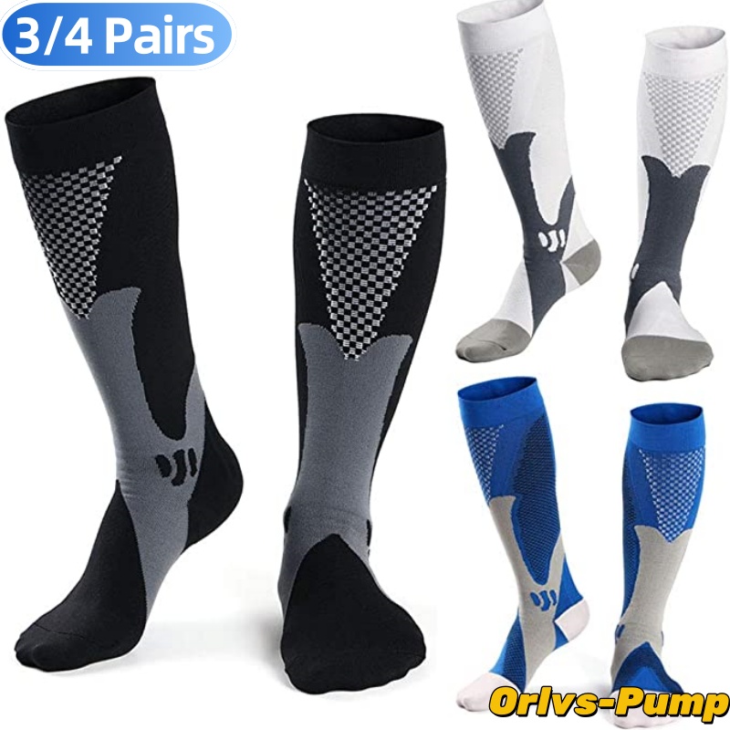 Graduated Compression Socks 30 MmHg 3 Pack For Varicose Veins Sports Travel Comfort 0