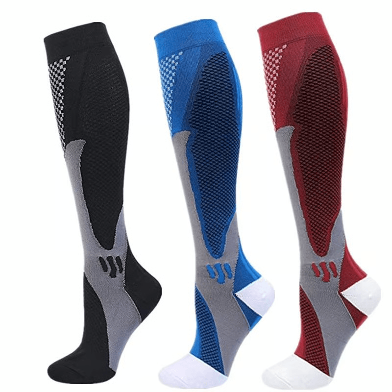 Graduated Compression Socks 30 MmHg 3 Pack For Varicose Veins Sports Travel Comfort 11