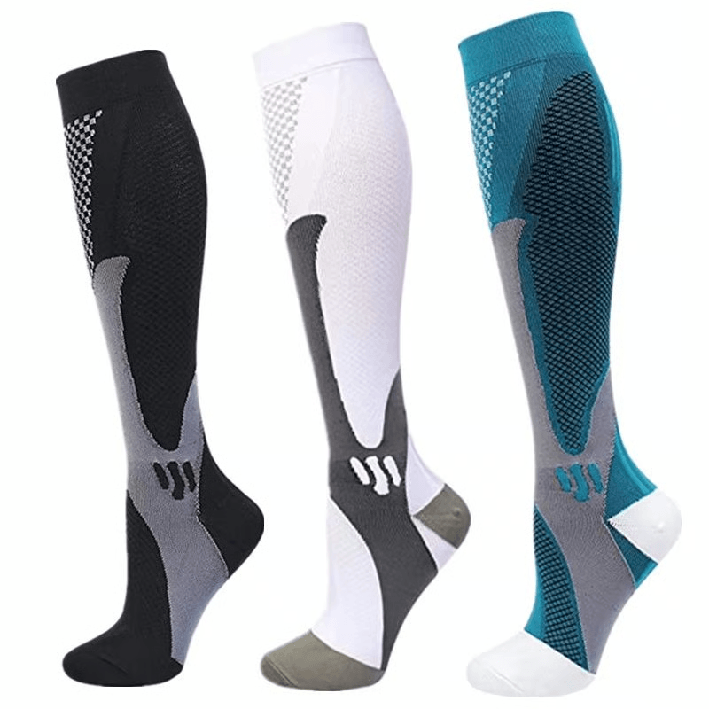 Graduated Compression Socks 30 MmHg 3 Pack For Varicose Veins Sports Travel Comfort 14
