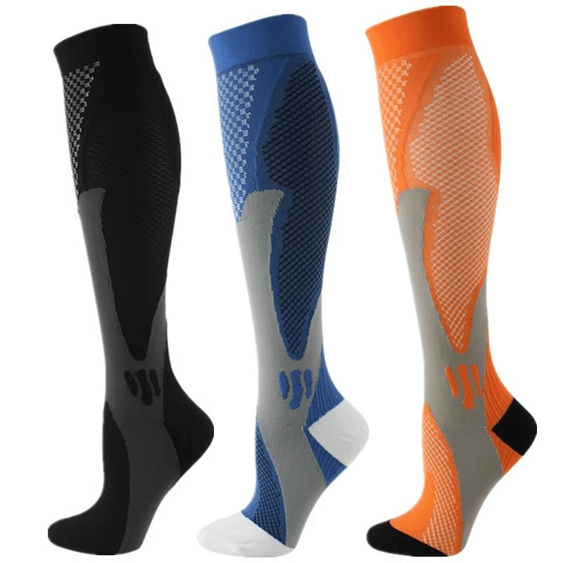Graduated Compression Socks 30 MmHg 3 Pack For Varicose Veins Sports Travel Comfort 7