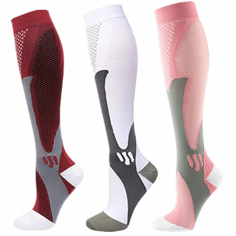 Graduated Compression Socks 30 MmHg 3 Pack For Varicose Veins Sports Travel Comfort 8