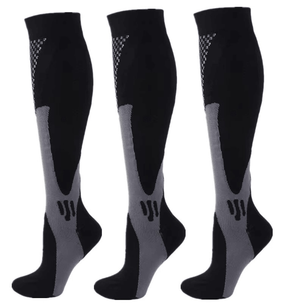 Graduated Compression Socks 30 MmHg 3 Pack For Varicose Veins Sports Travel Comfort 22