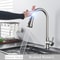 Black Touch Control Kitchen Faucet With PullOut Spray Modern Sink Tap 11
