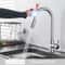 Black Touch Control Kitchen Faucet With PullOut Spray Modern Sink Tap 6